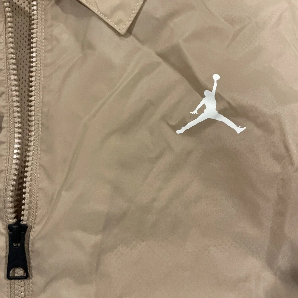 Nike‎ Air Jordan Flight MVP Lightweight Tan Brown Jacket FD7423-200 Men Sz M NWT